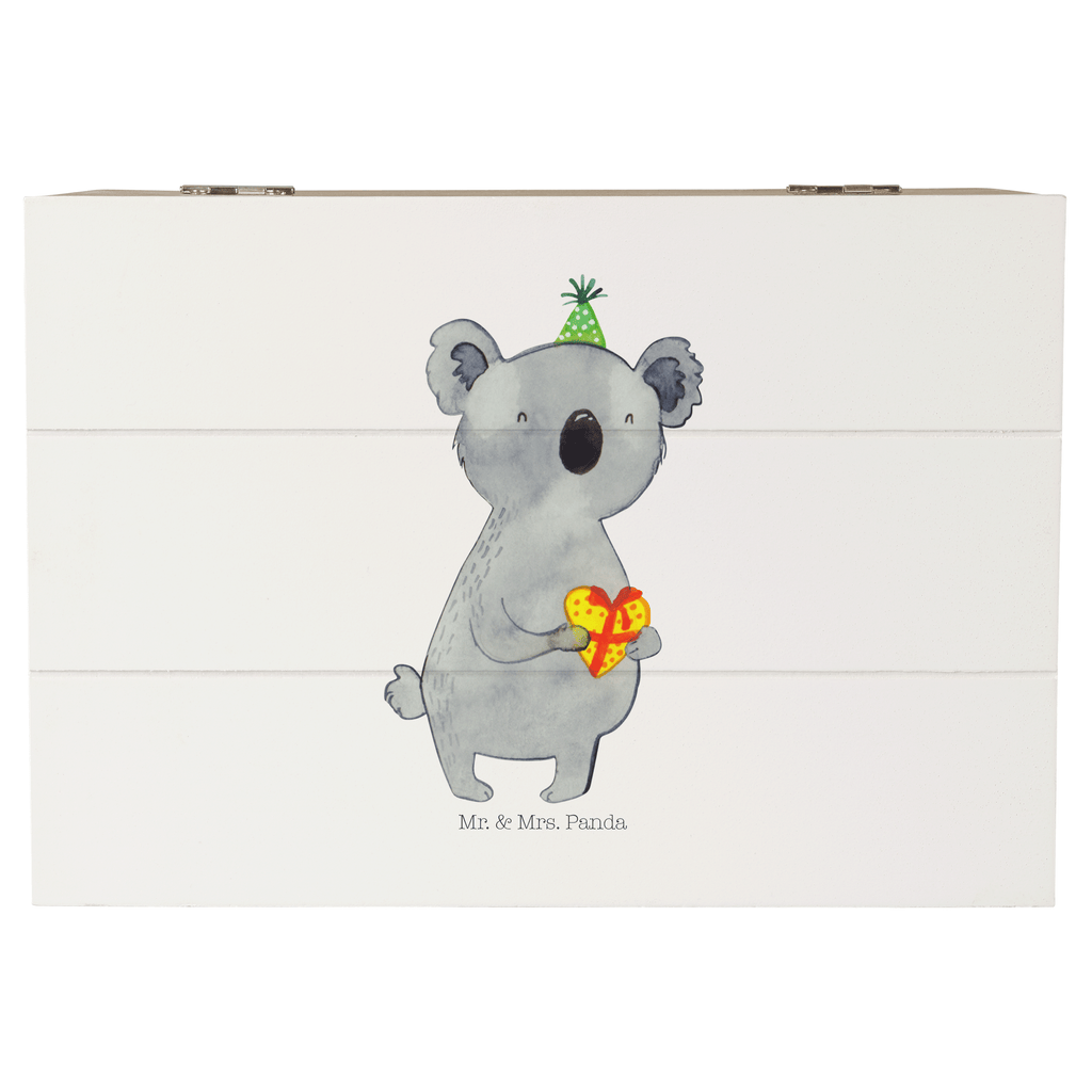 Holzkiste Koala Geschenk Holzkiste, Kiste, Schatzkiste, Truhe, Schatulle, XXL, Erinnerungsbox, Erinnerungskiste, Dekokiste, Aufbewahrungsbox, Koala, Koalabär, Geschenk, Geburtstag, Party