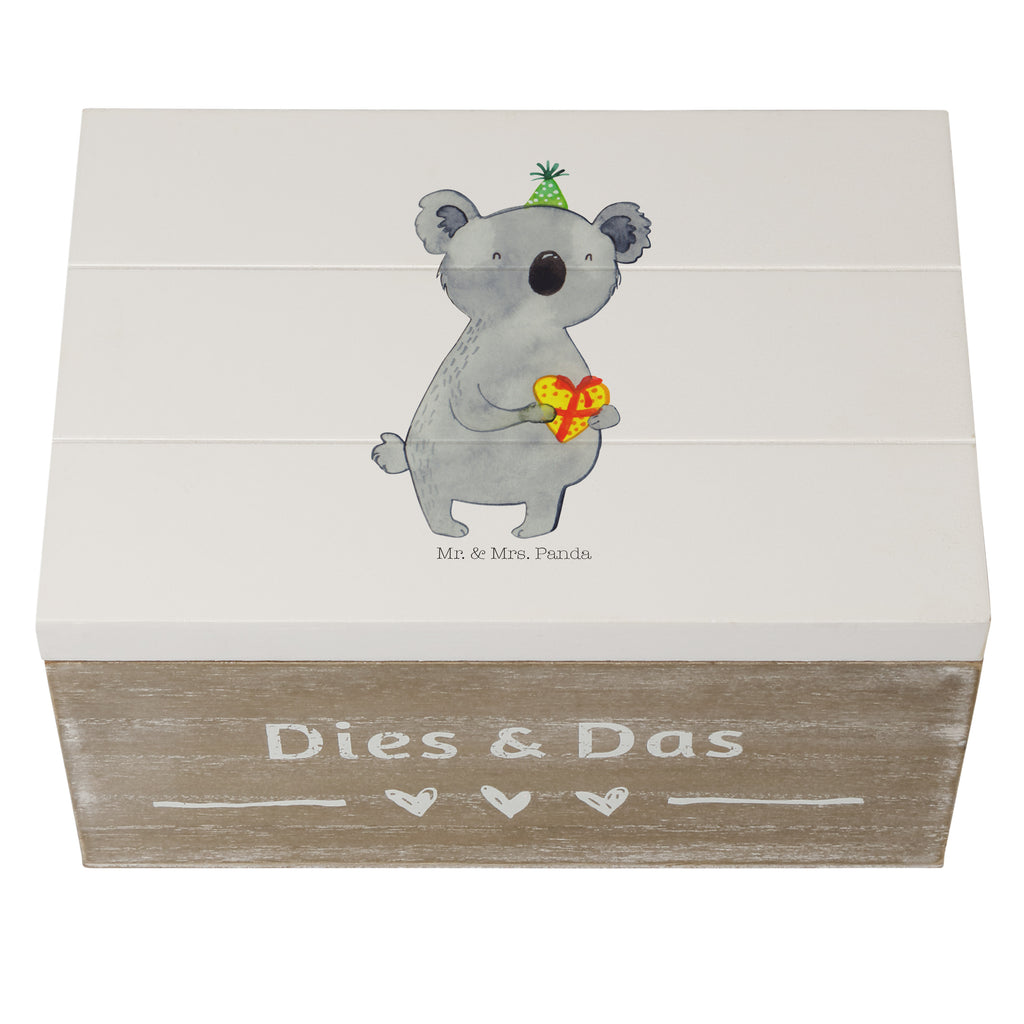 Holzkiste Koala Geschenk Holzkiste, Kiste, Schatzkiste, Truhe, Schatulle, XXL, Erinnerungsbox, Erinnerungskiste, Dekokiste, Aufbewahrungsbox, Koala, Koalabär, Geschenk, Geburtstag, Party