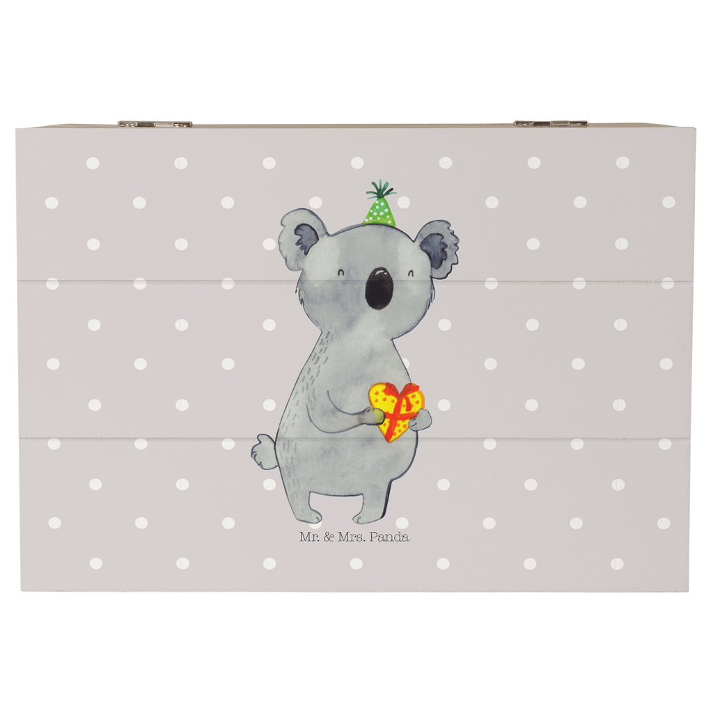 Holzkiste Koala Geschenk Holzkiste, Kiste, Schatzkiste, Truhe, Schatulle, XXL, Erinnerungsbox, Erinnerungskiste, Dekokiste, Aufbewahrungsbox, Koala, Koalabär, Geschenk, Geburtstag, Party