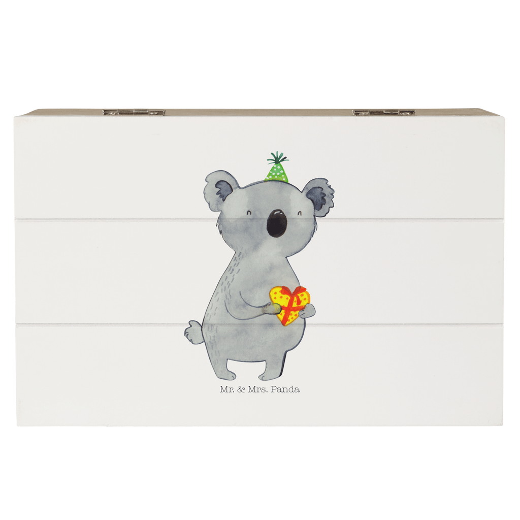Holzkiste Koala Geschenk Holzkiste, Kiste, Schatzkiste, Truhe, Schatulle, XXL, Erinnerungsbox, Erinnerungskiste, Dekokiste, Aufbewahrungsbox, Koala, Koalabär, Geschenk, Geburtstag, Party