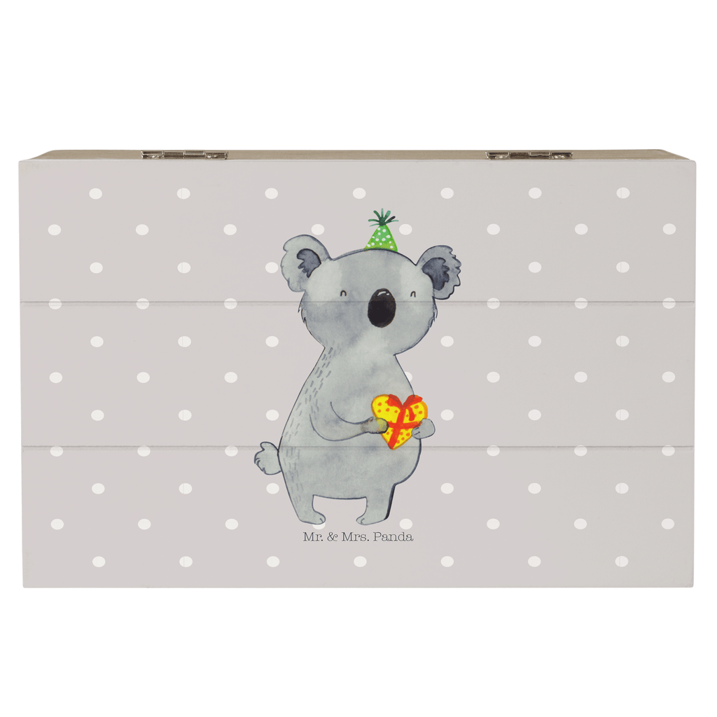 Holzkiste Koala Geschenk Holzkiste, Kiste, Schatzkiste, Truhe, Schatulle, XXL, Erinnerungsbox, Erinnerungskiste, Dekokiste, Aufbewahrungsbox, Koala, Koalabär, Geschenk, Geburtstag, Party
