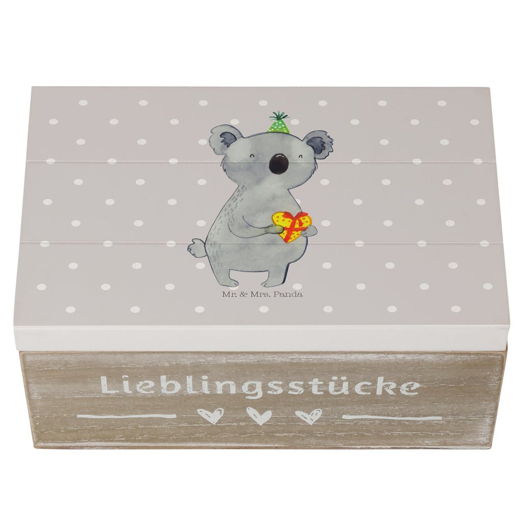 Holzkiste Koala Geschenk Holzkiste, Kiste, Schatzkiste, Truhe, Schatulle, XXL, Erinnerungsbox, Erinnerungskiste, Dekokiste, Aufbewahrungsbox, Koala, Koalabär, Geschenk, Geburtstag, Party