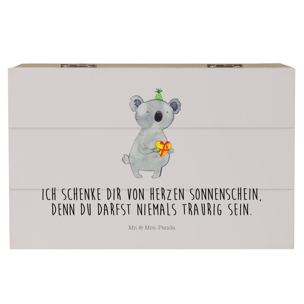 Holzkiste Koala Geschenk Holzkiste, Kiste, Schatzkiste, Truhe, Schatulle, XXL, Erinnerungsbox, Erinnerungskiste, Dekokiste, Aufbewahrungsbox, Koala, Koalabär, Geschenk, Geburtstag, Party