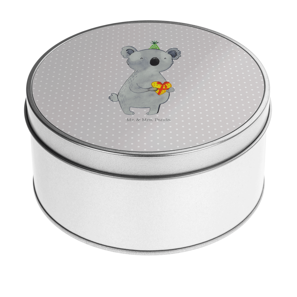 Blechdose rund Koala Geschenk Metalldose, Keksdose, Dose, Vorratsdose, Geschenkbox, Koala, Koalabär, Geschenk, Geburtstag, Party
