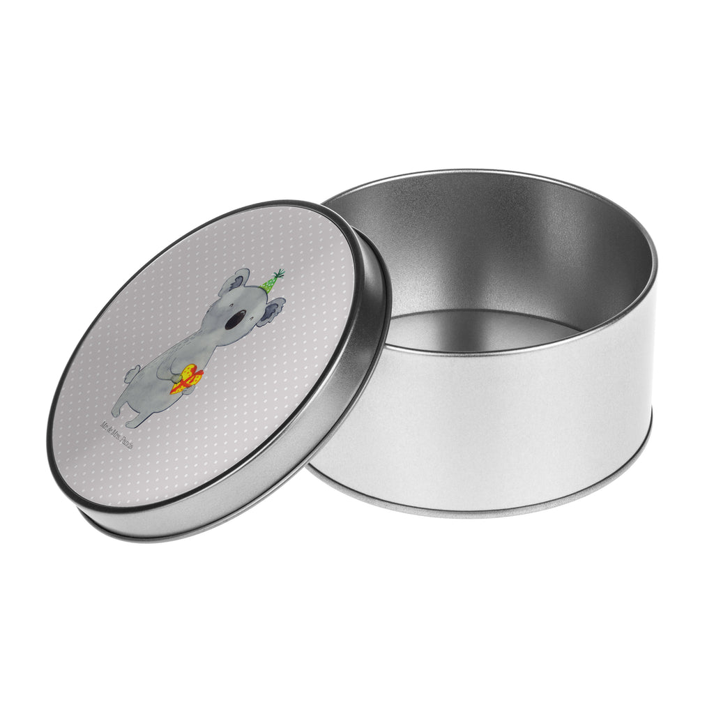 Blechdose rund Koala Geschenk Metalldose, Keksdose, Dose, Vorratsdose, Geschenkbox, Koala, Koalabär, Geschenk, Geburtstag, Party