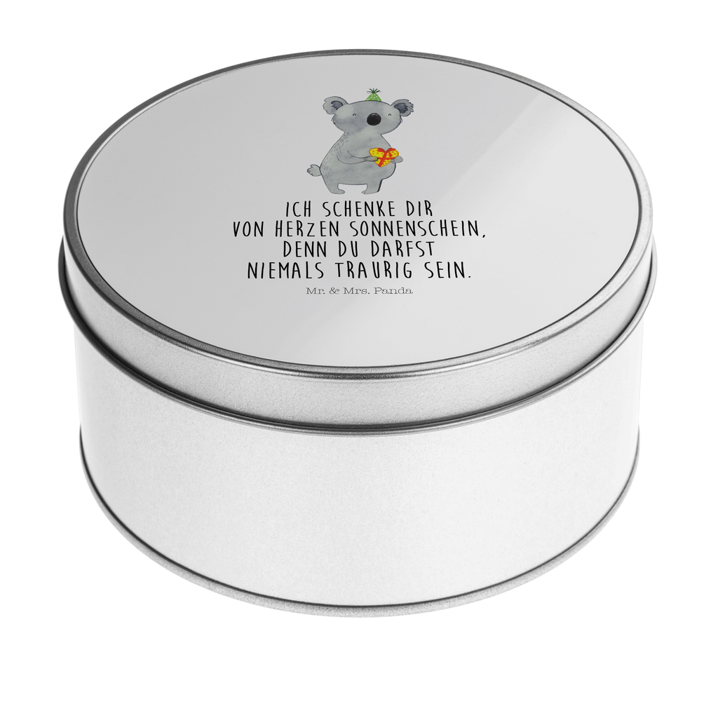 Blechdose rund Koala Geschenk Metalldose, Keksdose, Dose, Vorratsdose, Geschenkbox, Koala, Koalabär, Geschenk, Geburtstag, Party