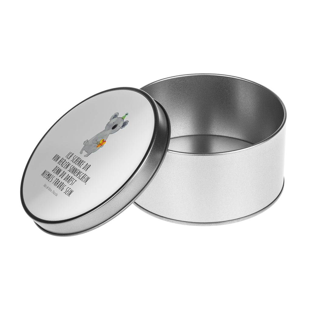 Blechdose rund Koala Geschenk Metalldose, Keksdose, Dose, Vorratsdose, Geschenkbox, Koala, Koalabär, Geschenk, Geburtstag, Party