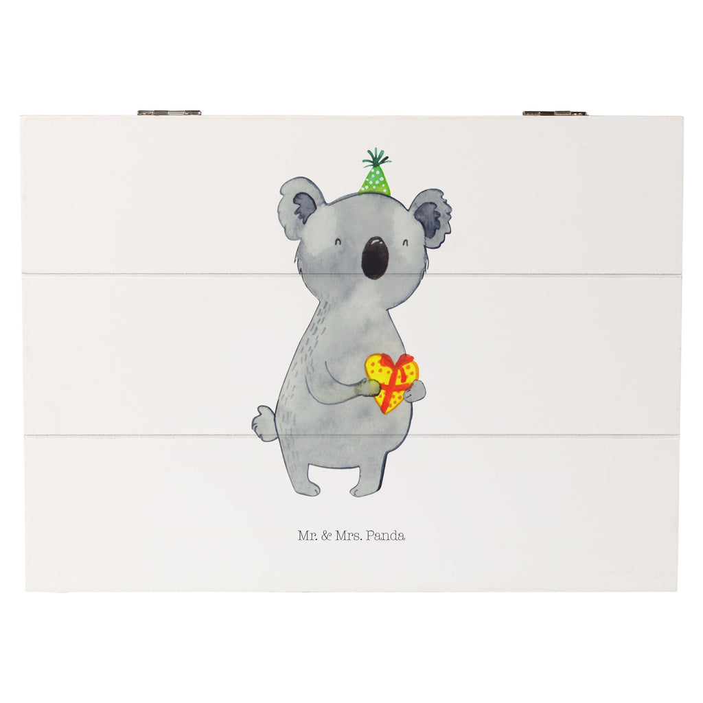 Holzkiste Koala Geschenk Holzkiste, Kiste, Schatzkiste, Truhe, Schatulle, XXL, Erinnerungsbox, Erinnerungskiste, Dekokiste, Aufbewahrungsbox, Koala, Koalabär, Geschenk, Geburtstag, Party