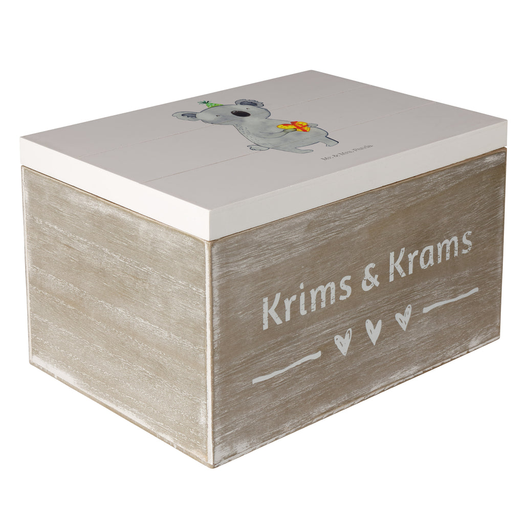 Holzkiste Koala Geschenk Holzkiste, Kiste, Schatzkiste, Truhe, Schatulle, XXL, Erinnerungsbox, Erinnerungskiste, Dekokiste, Aufbewahrungsbox, Koala, Koalabär, Geschenk, Geburtstag, Party