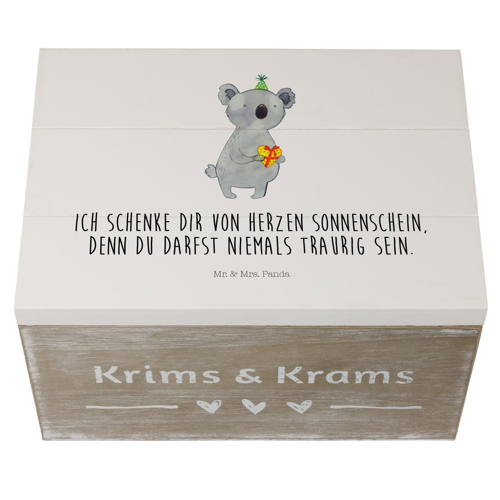 Holzkiste Koala Geschenk Holzkiste, Kiste, Schatzkiste, Truhe, Schatulle, XXL, Erinnerungsbox, Erinnerungskiste, Dekokiste, Aufbewahrungsbox, Koala, Koalabär, Geschenk, Geburtstag, Party