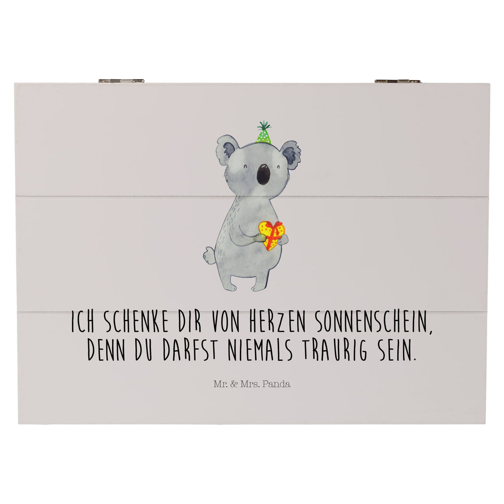 Holzkiste Koala Geschenk Holzkiste, Kiste, Schatzkiste, Truhe, Schatulle, XXL, Erinnerungsbox, Erinnerungskiste, Dekokiste, Aufbewahrungsbox, Koala, Koalabär, Geschenk, Geburtstag, Party