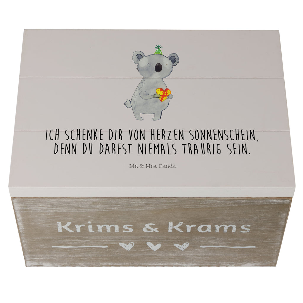 Holzkiste Koala Geschenk Holzkiste, Kiste, Schatzkiste, Truhe, Schatulle, XXL, Erinnerungsbox, Erinnerungskiste, Dekokiste, Aufbewahrungsbox, Koala, Koalabär, Geschenk, Geburtstag, Party