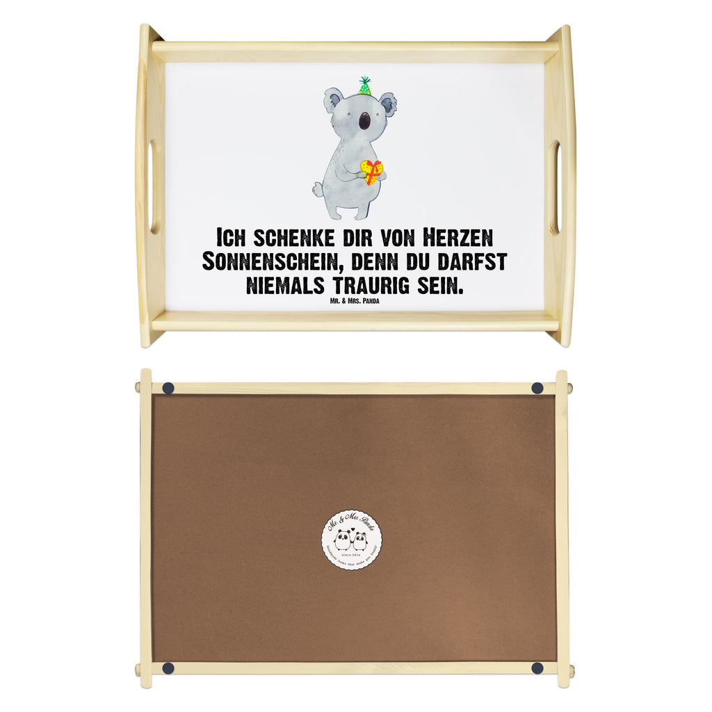 Serviertablett Koala Geschenk Tablett, Holztablett, Küchentablett, Dekotablett, Frühstückstablett, Koala, Koalabär, Geschenk, Geburtstag, Party