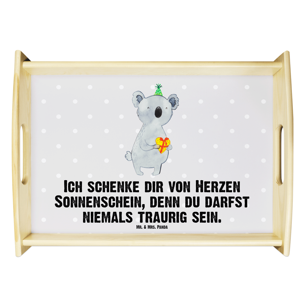 Serviertablett Koala Geschenk Tablett, Holztablett, Küchentablett, Dekotablett, Frühstückstablett, Koala, Koalabär, Geschenk, Geburtstag, Party