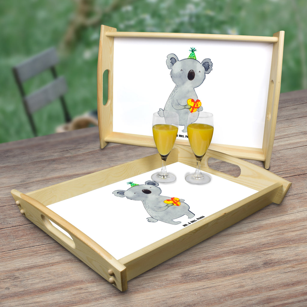 Serviertablett Koala Geschenk Tablett, Holztablett, Küchentablett, Dekotablett, Frühstückstablett, Koala, Koalabär, Geschenk, Geburtstag, Party