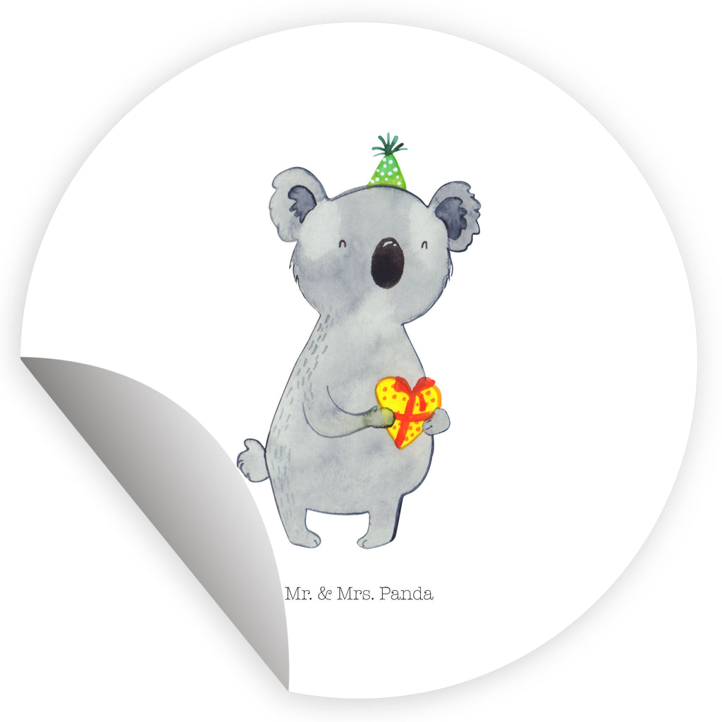 40mm Rund Aufkleber Koala Geschenk Sticker, Aufkleber, Etikett, Koala, Koalabär, Geschenk, Geburtstag, Party