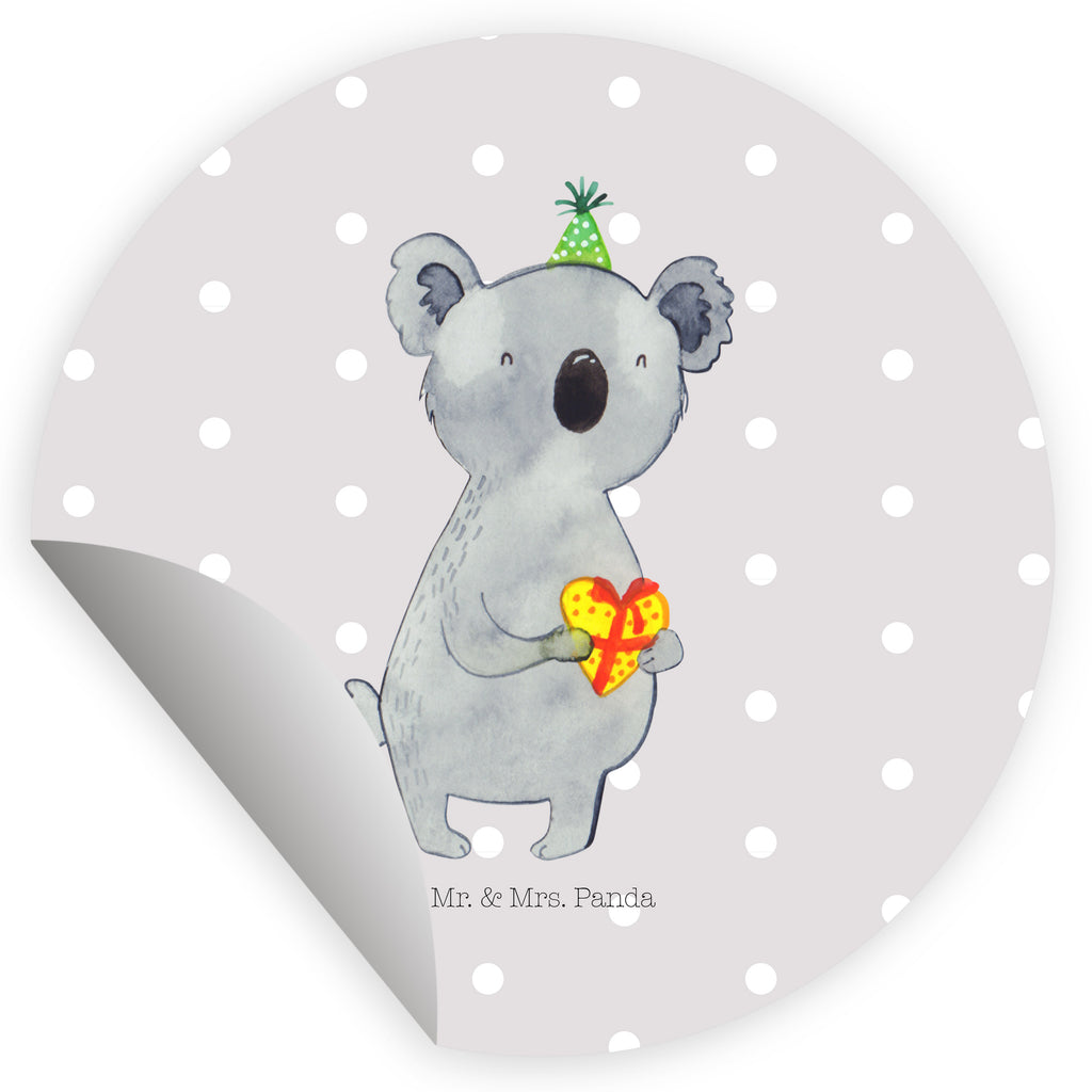 40mm Rund Aufkleber Koala Geschenk Sticker, Aufkleber, Etikett, Koala, Koalabär, Geschenk, Geburtstag, Party