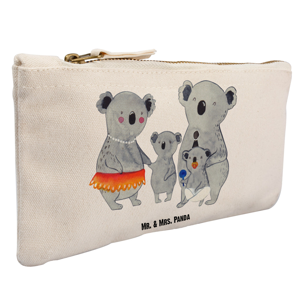 Schminktasche Koala Familie Schminktasche, Kosmetiktasche, Kosmetikbeutel, Stiftemäppchen, Etui, Federmappe, Makeup, XXL, Schminketui, Kosmetiketui, Schlamperetui, Familie, Vatertag, Muttertag, Bruder, Schwester, Mama, Papa, Oma, Opa, Koala, Koalas, Family, Kinder, Geschwister, Familienleben