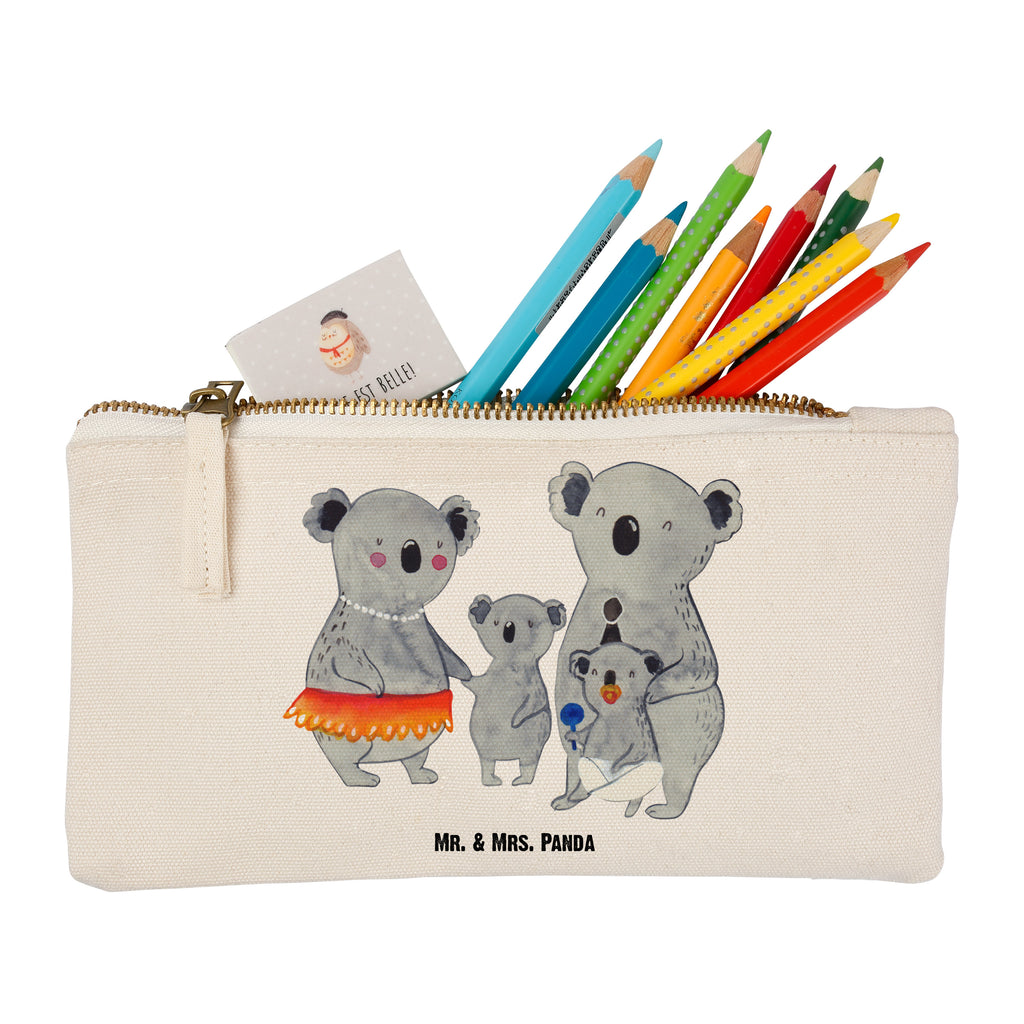 Schminktasche Koala Familie Schminktasche, Kosmetiktasche, Kosmetikbeutel, Stiftemäppchen, Etui, Federmappe, Makeup, XXL, Schminketui, Kosmetiketui, Schlamperetui, Familie, Vatertag, Muttertag, Bruder, Schwester, Mama, Papa, Oma, Opa, Koala, Koalas, Family, Kinder, Geschwister, Familienleben