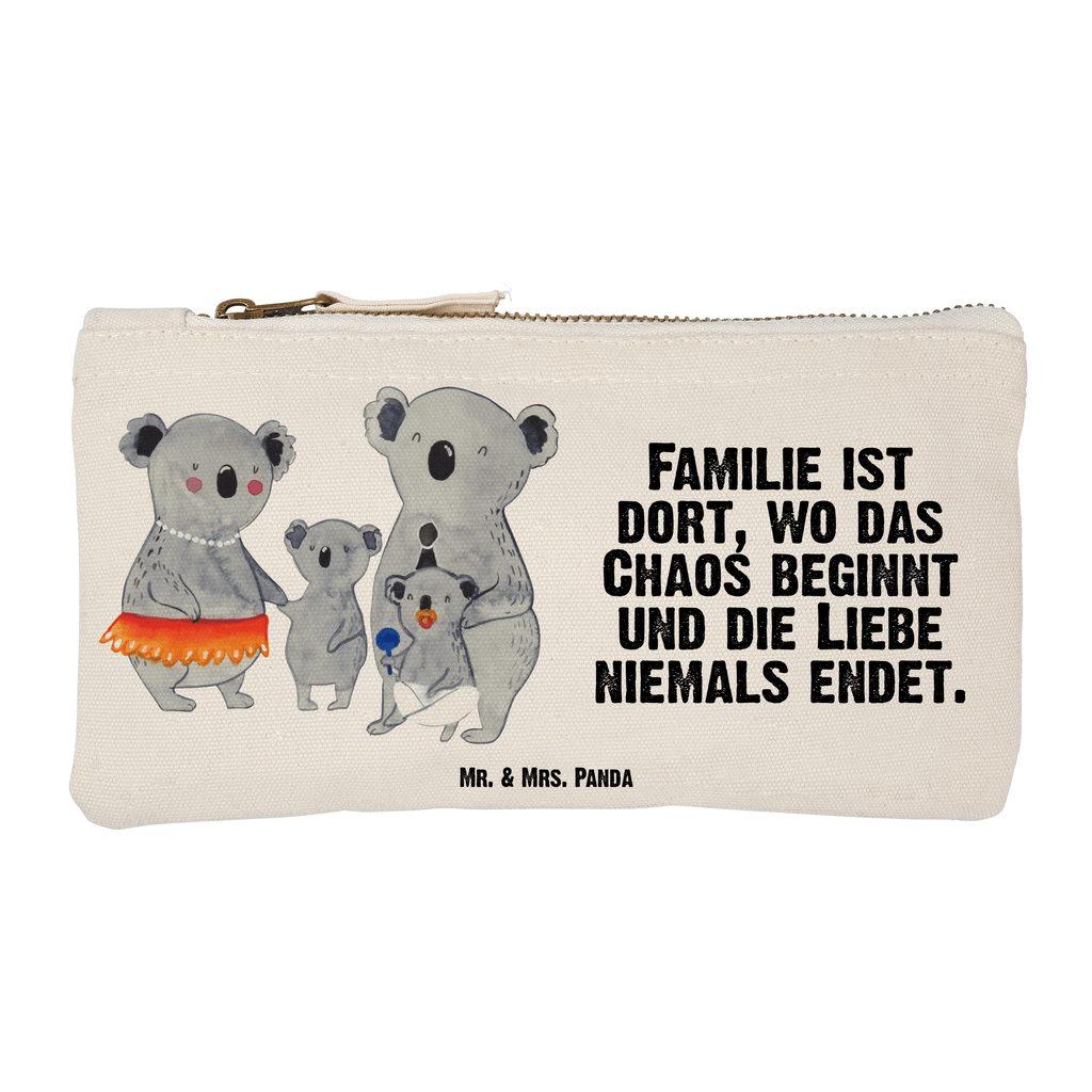 Schminktasche Koala Familie Schminktasche, Kosmetiktasche, Kosmetikbeutel, Stiftemäppchen, Etui, Federmappe, Makeup, XXL, Schminketui, Kosmetiketui, Schlamperetui, Familie, Vatertag, Muttertag, Bruder, Schwester, Mama, Papa, Oma, Opa, Koala, Koalas, Family, Kinder, Geschwister, Familienleben
