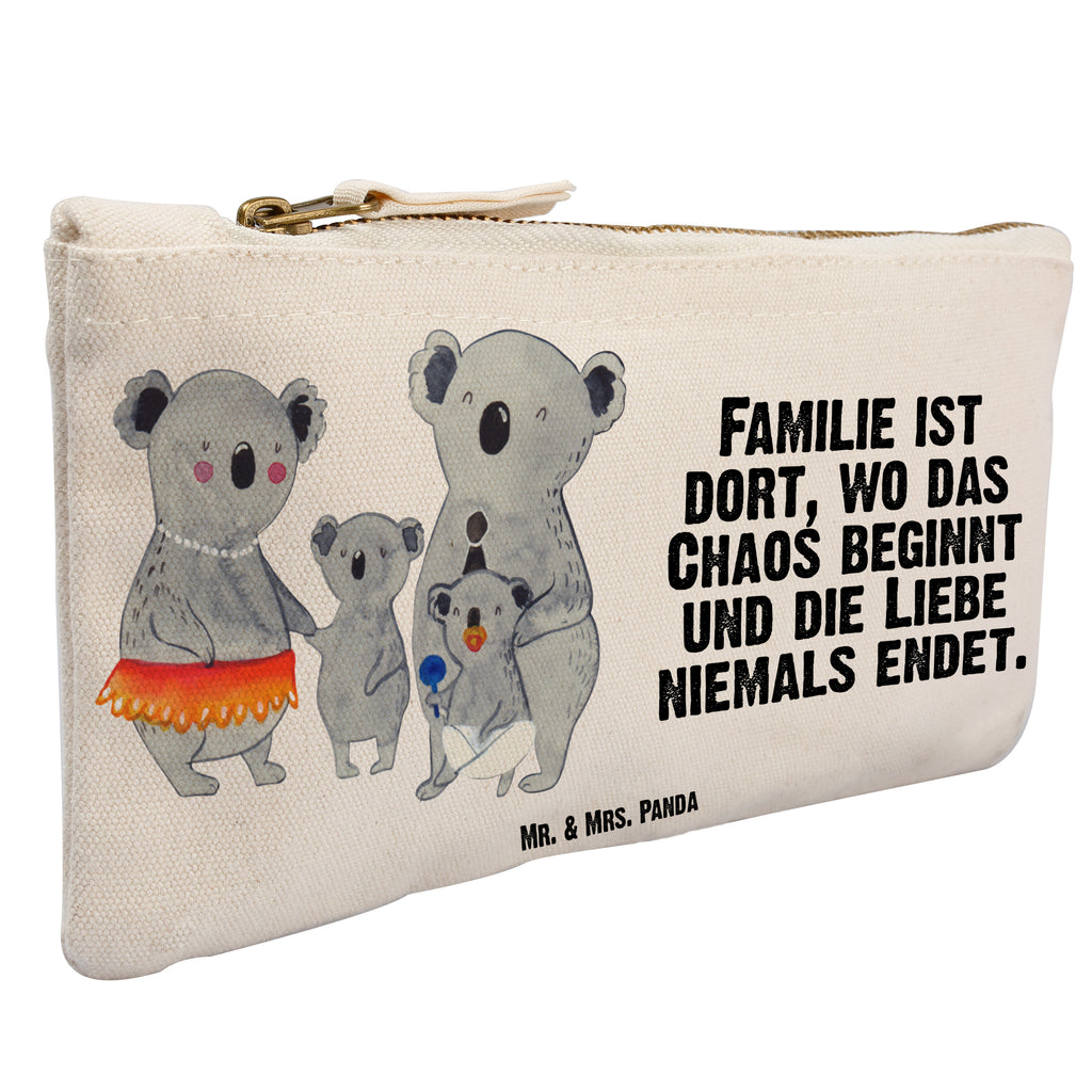 Schminktasche Koala Familie Schminktasche, Kosmetiktasche, Kosmetikbeutel, Stiftemäppchen, Etui, Federmappe, Makeup, XXL, Schminketui, Kosmetiketui, Schlamperetui, Familie, Vatertag, Muttertag, Bruder, Schwester, Mama, Papa, Oma, Opa, Koala, Koalas, Family, Kinder, Geschwister, Familienleben