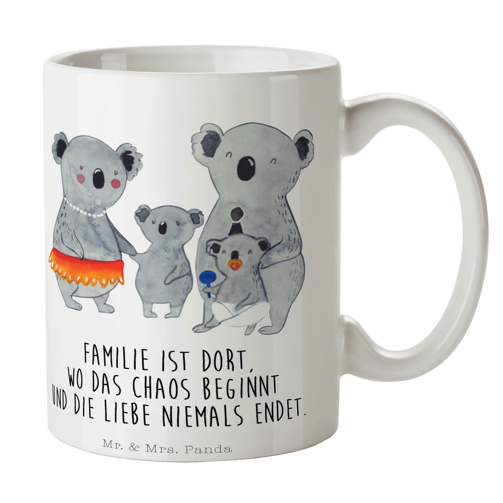 Tasse Koala Familie Koala, Koalas, Familie, Family, Mama, Papa, Kinder, Geschwister, Familienleben Becher, Kaffeetasse, Kaffeebecher, Tee, Frühstück, Büro  Familie, Vatertag, Muttertag, Bruder, Schwester, Mama, Papa, Oma, Opa