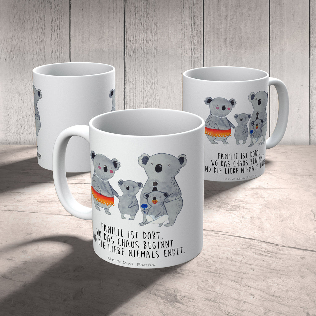 Tasse Koala Familie Koala, Koalas, Familie, Family, Mama, Papa, Kinder, Geschwister, Familienleben Becher, Kaffeetasse, Kaffeebecher, Tee, Frühstück, Büro  Familie, Vatertag, Muttertag, Bruder, Schwester, Mama, Papa, Oma, Opa