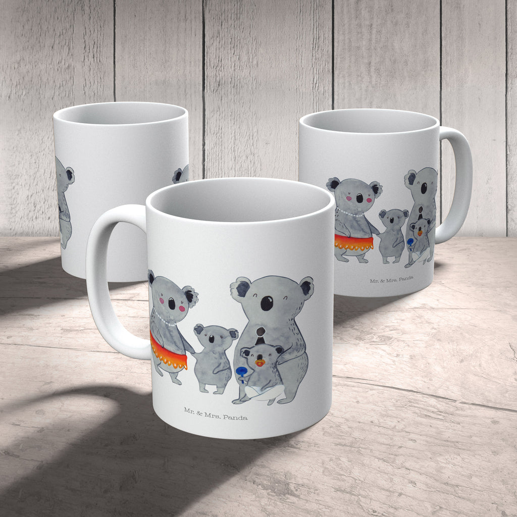 Tasse Koala Familie Koala, Koalas, Familie, Family, Mama, Papa, Kinder, Geschwister, Familienleben Becher, Kaffeetasse, Kaffeebecher, Tee, Frühstück, Büro  Familie, Vatertag, Muttertag, Bruder, Schwester, Mama, Papa, Oma, Opa