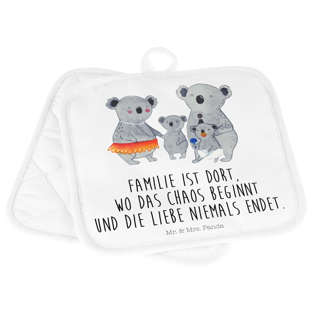 2er Set Topflappen  Koala Familie Topflappen, Topfuntersetzer, Ofenhandschuh, Topflappen Set, Topflappen lustig, Topflappen mit Spruch, Familie, Vatertag, Muttertag, Bruder, Schwester, Mama, Papa, Oma, Opa, Koala, Koalas, Family, Kinder, Geschwister, Familienleben