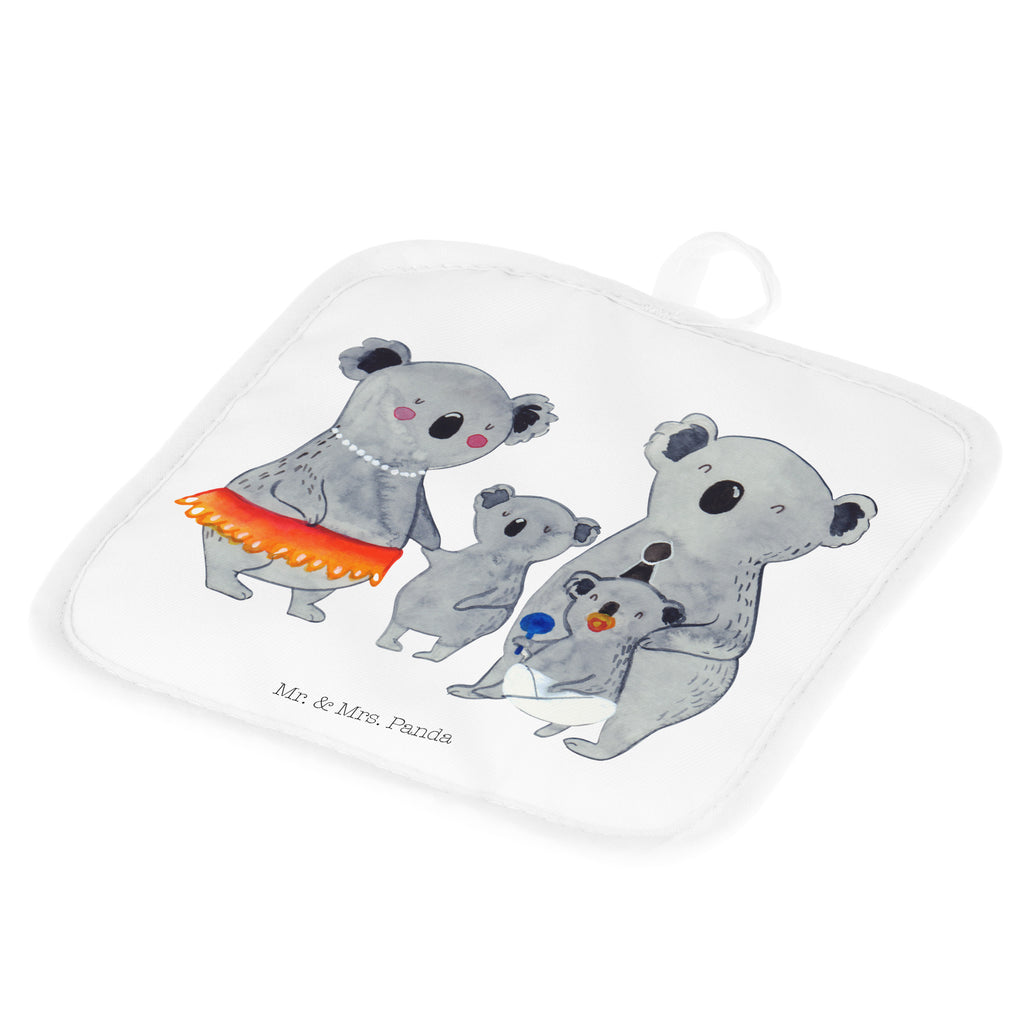 2er Set Topflappen  Koala Familie Topflappen, Topfuntersetzer, Ofenhandschuh, Topflappen Set, Topflappen lustig, Topflappen mit Spruch, Familie, Vatertag, Muttertag, Bruder, Schwester, Mama, Papa, Oma, Opa, Koala, Koalas, Family, Kinder, Geschwister, Familienleben