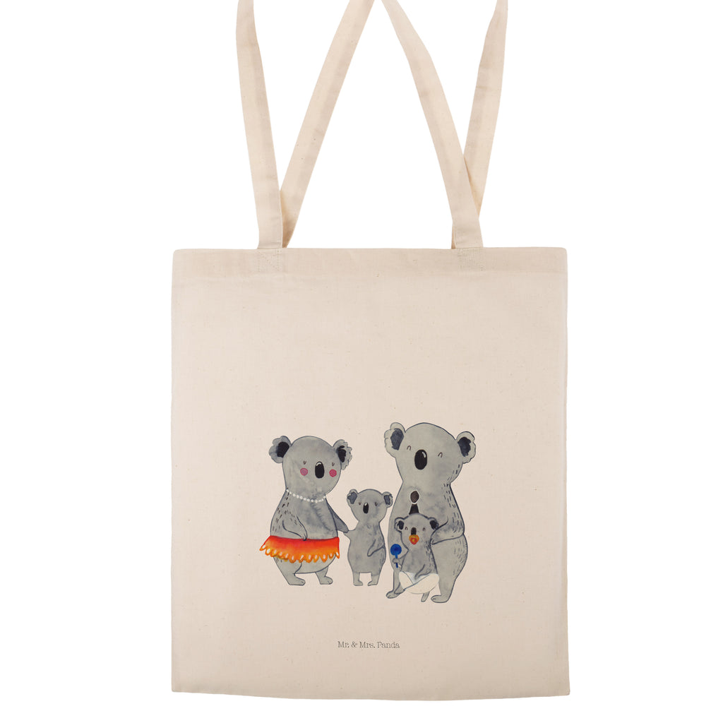 Tragetasche Koala Familie Beuteltasche, Beutel, Einkaufstasche, Jutebeutel, Stoffbeutel, Familie, Vatertag, Muttertag, Bruder, Schwester, Mama, Papa, Oma, Opa, Koala, Koalas, Family, Kinder, Geschwister, Familienleben