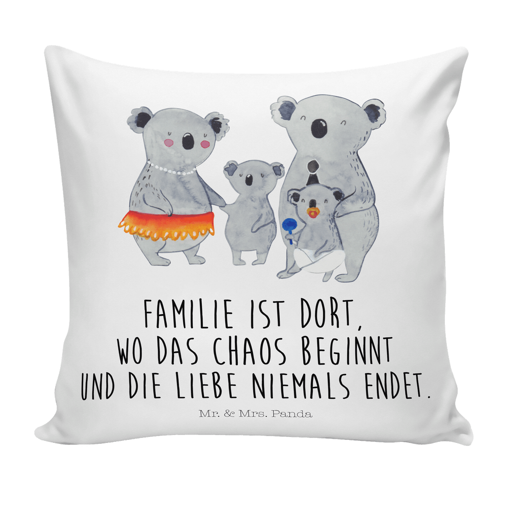 40x40 Kissen Koala Familie Kissenhülle, Kopfkissen, Sofakissen, Dekokissen, Motivkissen, Familie, Vatertag, Muttertag, Bruder, Schwester, Mama, Papa, Oma, Opa, Koala, Koalas, Family, Kinder, Geschwister, Familienleben