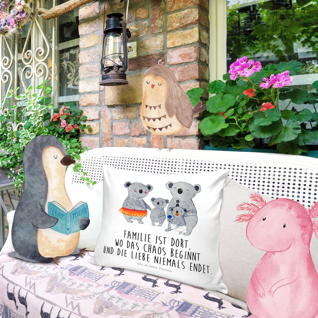 40x40 Kissen Koala Familie Kissenhülle, Kopfkissen, Sofakissen, Dekokissen, Motivkissen, Familie, Vatertag, Muttertag, Bruder, Schwester, Mama, Papa, Oma, Opa, Koala, Koalas, Family, Kinder, Geschwister, Familienleben