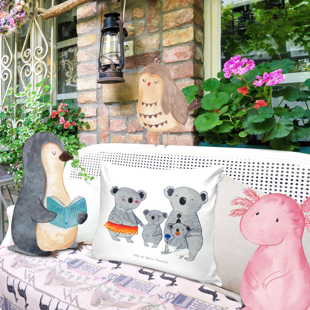 40x40 Kissen Koala Familie Kissenhülle, Kopfkissen, Sofakissen, Dekokissen, Motivkissen, Familie, Vatertag, Muttertag, Bruder, Schwester, Mama, Papa, Oma, Opa, Koala, Koalas, Family, Kinder, Geschwister, Familienleben