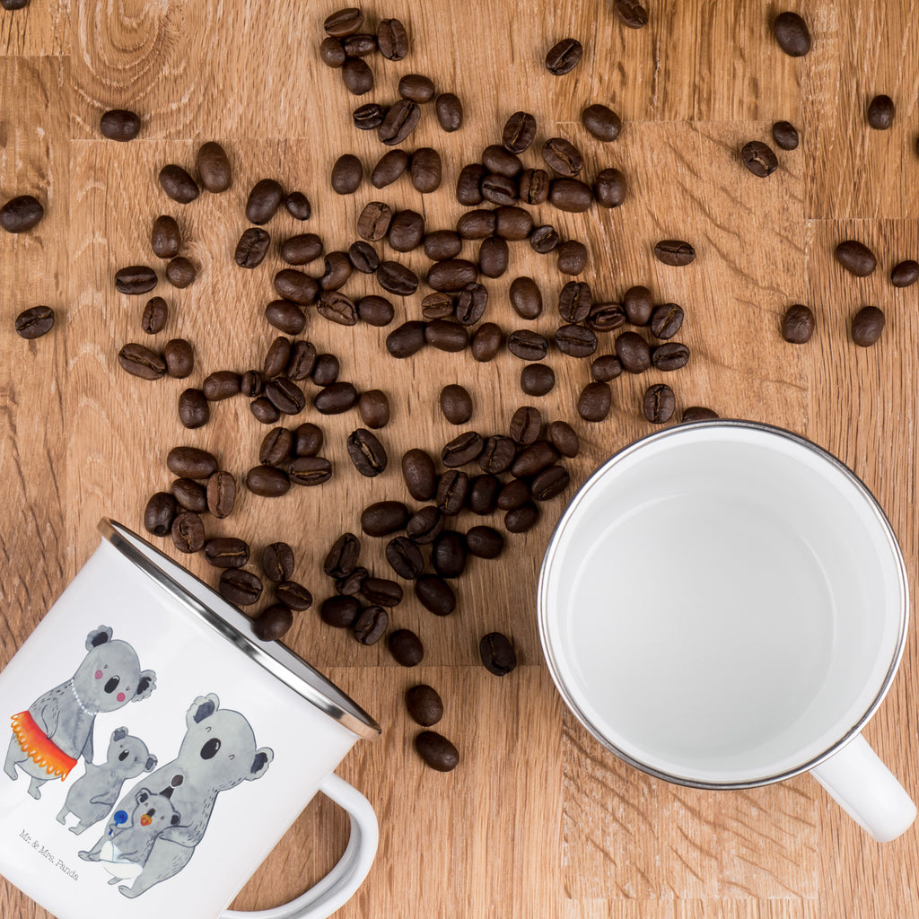 Camping Emaille Tasse Koala Familie Campingtasse, Trinkbecher, Metalltasse, Outdoor Tasse, Emaille Trinkbecher, Blechtasse Outdoor, Emaille Campingbecher, Edelstahl Trinkbecher, Metalltasse für Camping, Kaffee Blechtasse, Camping Tasse Metall, Familie, Vatertag, Muttertag, Bruder, Schwester, Mama, Papa, Oma, Opa, Koala, Koalas, Family, Kinder, Geschwister, Familienleben