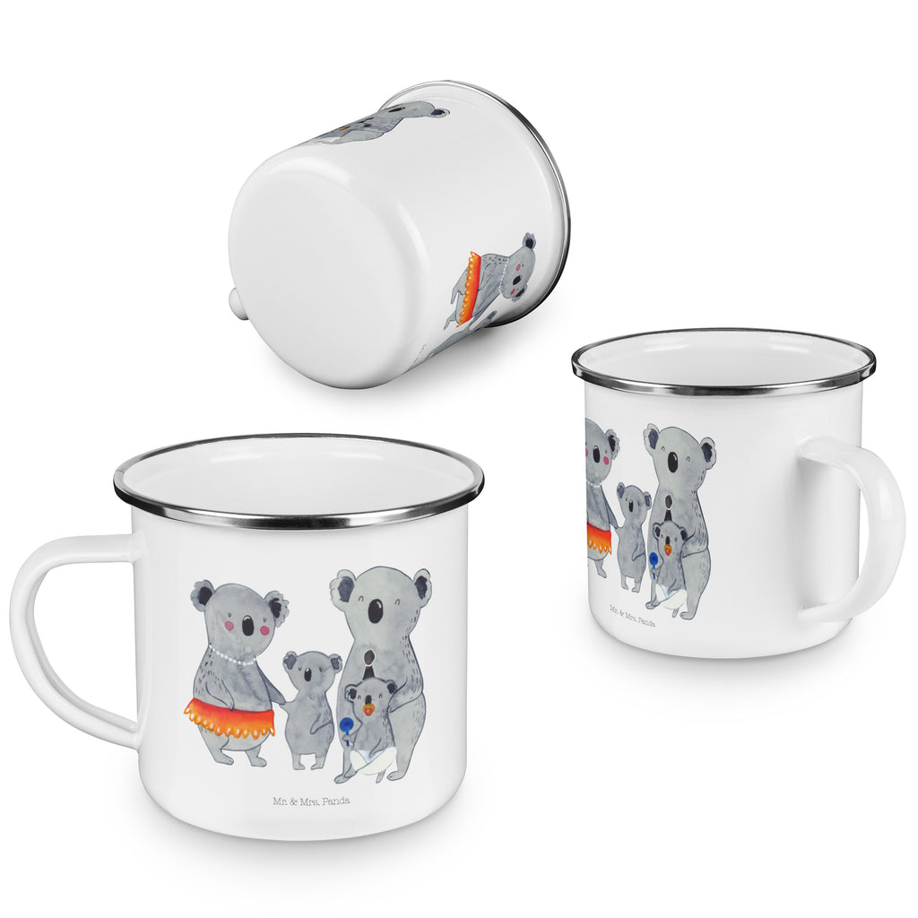 Camping Emaille Tasse Koala Familie Campingtasse, Trinkbecher, Metalltasse, Outdoor Tasse, Emaille Trinkbecher, Blechtasse Outdoor, Emaille Campingbecher, Edelstahl Trinkbecher, Metalltasse für Camping, Kaffee Blechtasse, Camping Tasse Metall, Familie, Vatertag, Muttertag, Bruder, Schwester, Mama, Papa, Oma, Opa, Koala, Koalas, Family, Kinder, Geschwister, Familienleben