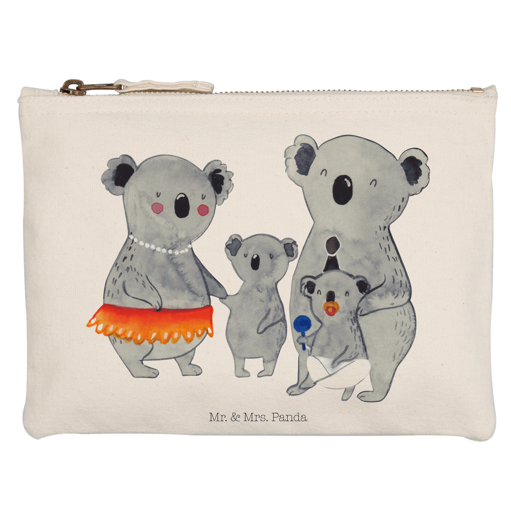 Schminktasche Koala Familie Schminktasche, Kosmetiktasche, Kosmetikbeutel, Stiftemäppchen, Etui, Federmappe, Makeup, XXL, Schminketui, Kosmetiketui, Schlamperetui, Familie, Vatertag, Muttertag, Bruder, Schwester, Mama, Papa, Oma, Opa, Koala, Koalas, Family, Kinder, Geschwister, Familienleben