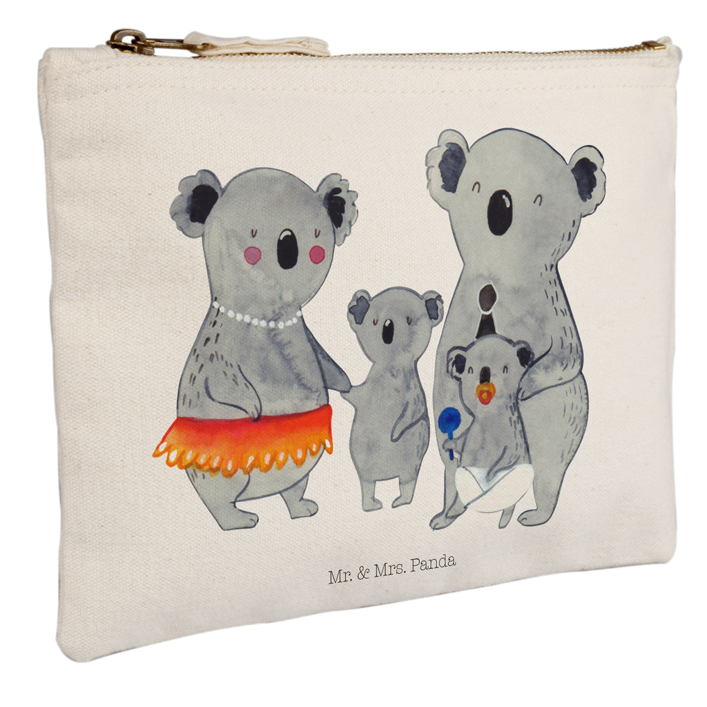Schminktasche Koala Familie Schminktasche, Kosmetiktasche, Kosmetikbeutel, Stiftemäppchen, Etui, Federmappe, Makeup, XXL, Schminketui, Kosmetiketui, Schlamperetui, Familie, Vatertag, Muttertag, Bruder, Schwester, Mama, Papa, Oma, Opa, Koala, Koalas, Family, Kinder, Geschwister, Familienleben