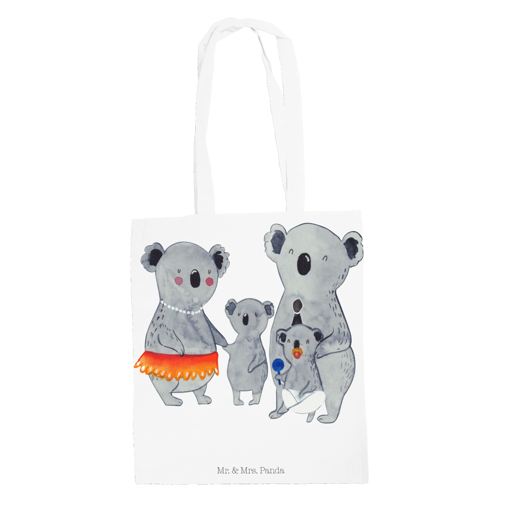 Tragetasche Koala Familie Beuteltasche, Beutel, Einkaufstasche, Jutebeutel, Stoffbeutel, Familie, Vatertag, Muttertag, Bruder, Schwester, Mama, Papa, Oma, Opa, Koala, Koalas, Family, Kinder, Geschwister, Familienleben