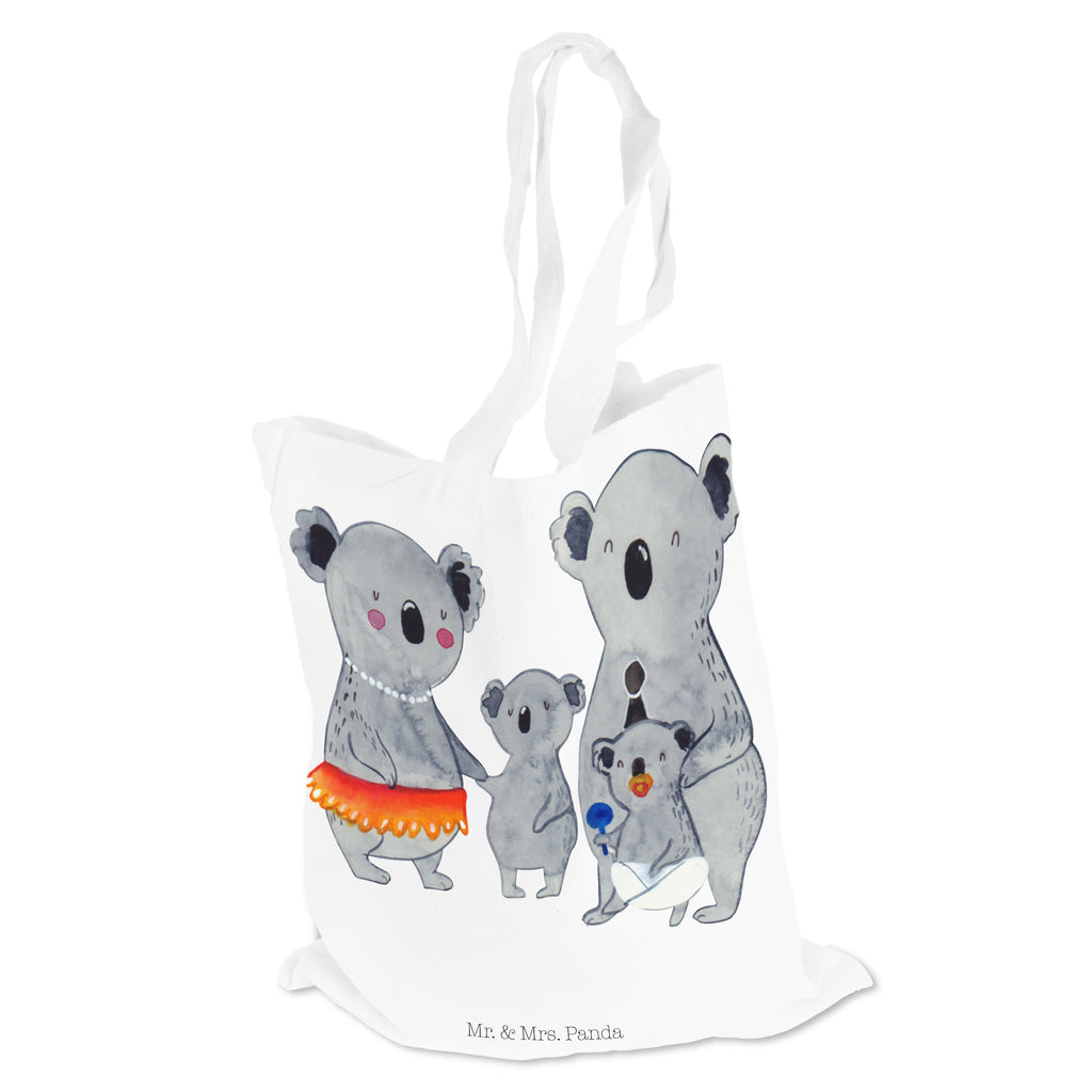 Tragetasche Koala Familie Beuteltasche, Beutel, Einkaufstasche, Jutebeutel, Stoffbeutel, Familie, Vatertag, Muttertag, Bruder, Schwester, Mama, Papa, Oma, Opa, Koala, Koalas, Family, Kinder, Geschwister, Familienleben
