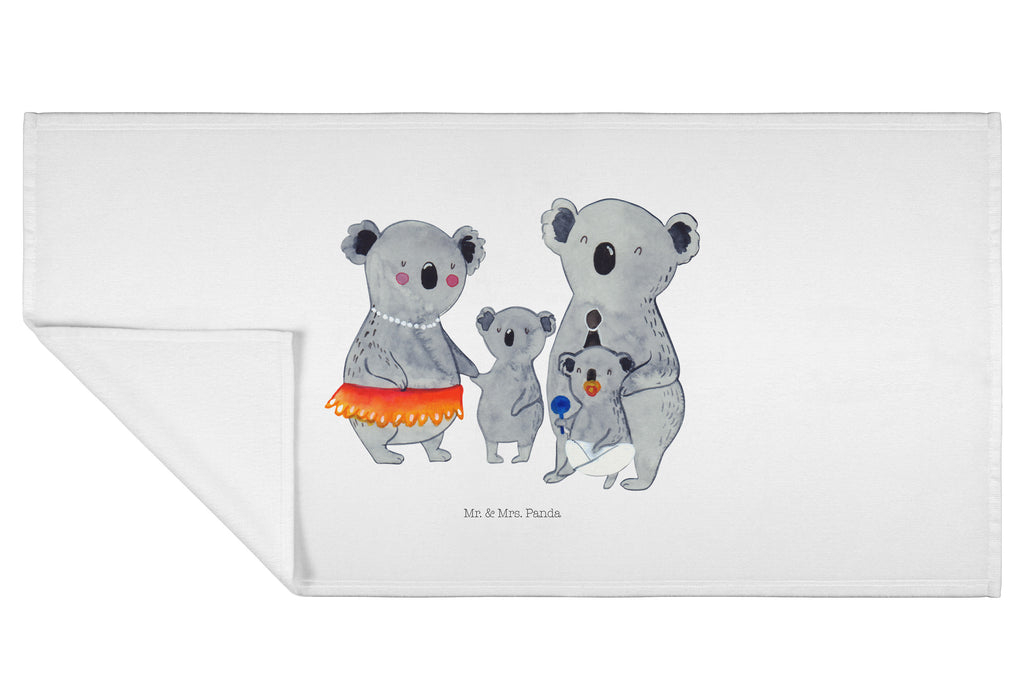 50 x 100 Handtuch Koala Familie Handtuch, Badehandtuch, Badezimmer, Handtücher, groß, Kinder, Baby, Familie, Vatertag, Muttertag, Bruder, Schwester, Mama, Papa, Oma, Opa, Koala, Koalas, Family, Geschwister, Familienleben