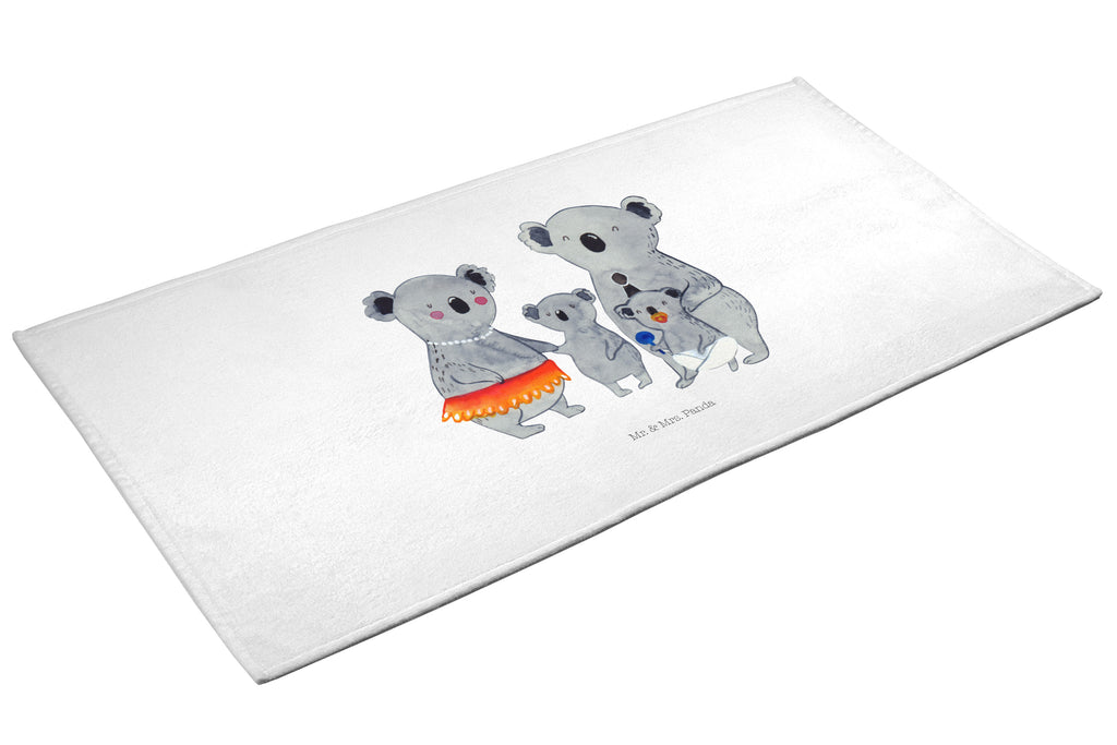 50 x 100 Handtuch Koala Familie Handtuch, Badehandtuch, Badezimmer, Handtücher, groß, Kinder, Baby, Familie, Vatertag, Muttertag, Bruder, Schwester, Mama, Papa, Oma, Opa, Koala, Koalas, Family, Geschwister, Familienleben