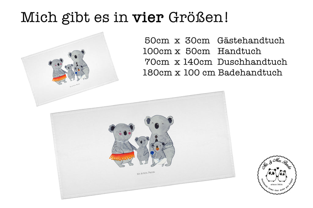 50 x 100 Handtuch Koala Familie Handtuch, Badehandtuch, Badezimmer, Handtücher, groß, Kinder, Baby, Familie, Vatertag, Muttertag, Bruder, Schwester, Mama, Papa, Oma, Opa, Koala, Koalas, Family, Geschwister, Familienleben