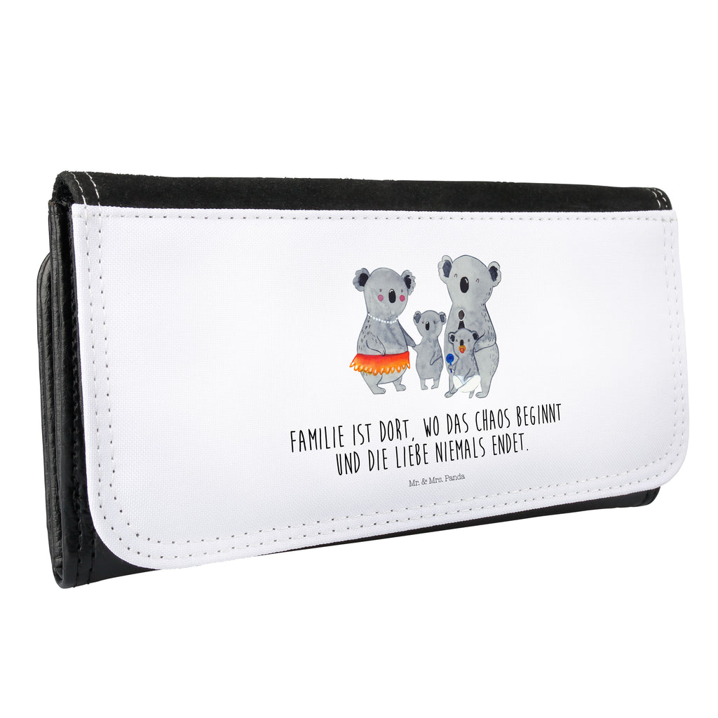 Damen Portemonnaie Koala Familie Portemonnaie, Portemonee, Geldbörse, Damen, Groß, XXL, Geldbeutel, Portemonnaies, Familie, Vatertag, Muttertag, Bruder, Schwester, Mama, Papa, Oma, Opa, Koala, Koalas, Family, Kinder, Geschwister, Familienleben