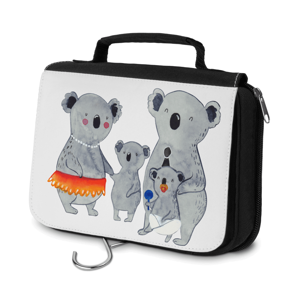 Kulturbeutel Koala Familie Kulturbeutel, Zum Aufhängen, Waschtasche, Kosmetiktasche, Damen, Herren, Aufbewahrungstasche, Schminktasche, Kosmetikbeutel, Organizer, Kulturtasche, Schminkutensil, Familie, Vatertag, Muttertag, Bruder, Schwester, Mama, Papa, Oma, Opa, Koala, Koalas, Family, Kinder, Geschwister, Familienleben