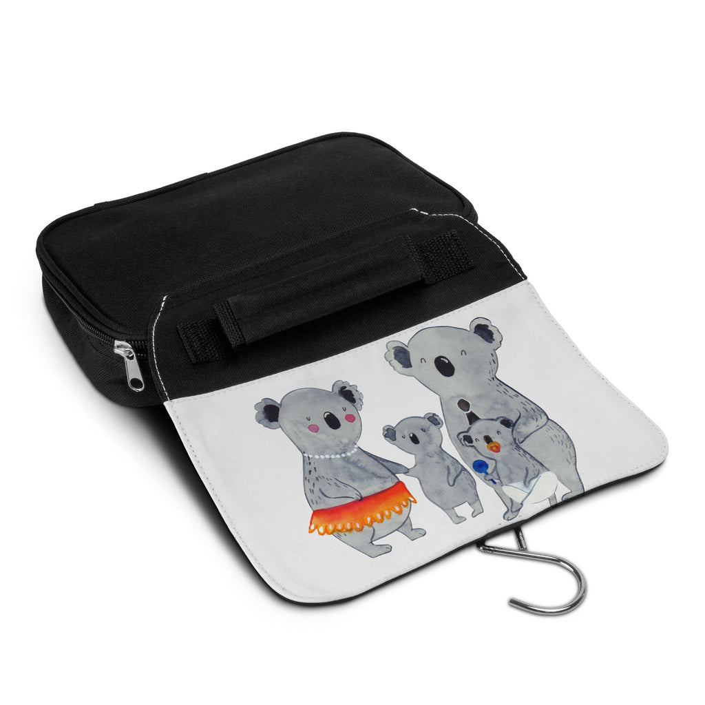Kulturbeutel Koala Familie Kulturbeutel, Zum Aufhängen, Waschtasche, Kosmetiktasche, Damen, Herren, Aufbewahrungstasche, Schminktasche, Kosmetikbeutel, Organizer, Kulturtasche, Schminkutensil, Familie, Vatertag, Muttertag, Bruder, Schwester, Mama, Papa, Oma, Opa, Koala, Koalas, Family, Kinder, Geschwister, Familienleben
