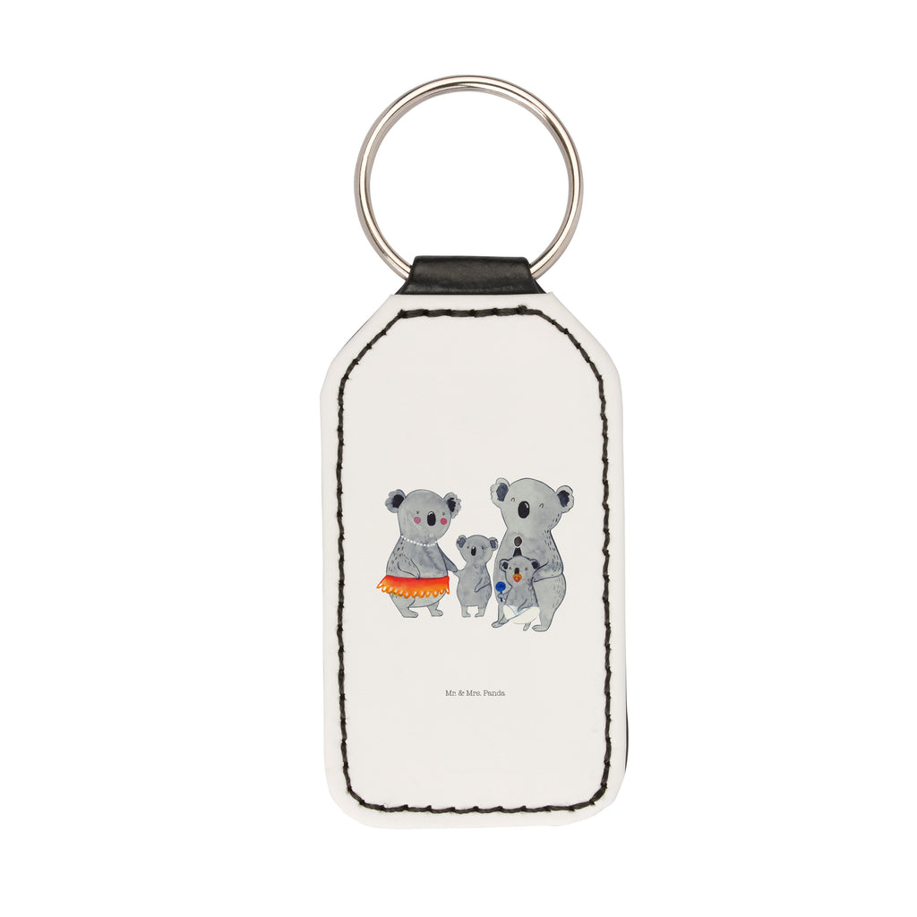Rechteckig Schlüsselanhänger Koala Familie Schlüsselanhänger, Anhänger, Taschenanhänger, Glücksbringer, Schutzengel, Familie, Vatertag, Muttertag, Bruder, Schwester, Mama, Papa, Oma, Opa, Koala, Koalas, Family, Kinder, Geschwister, Familienleben