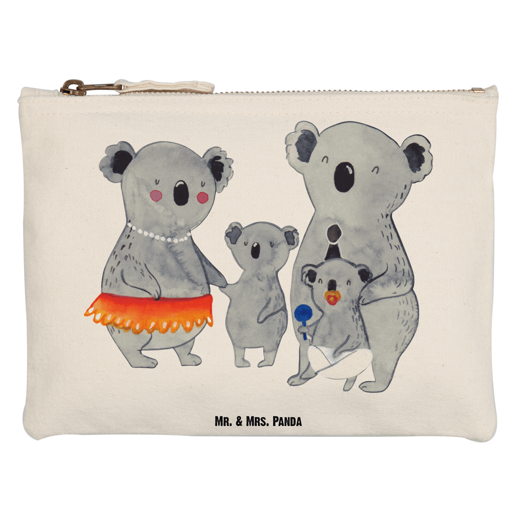 Schminktasche Koala Familie Schminktasche, Kosmetiktasche, Kosmetikbeutel, Stiftemäppchen, Etui, Federmappe, Makeup, XXL, Schminketui, Kosmetiketui, Schlamperetui, Familie, Vatertag, Muttertag, Bruder, Schwester, Mama, Papa, Oma, Opa, Koala, Koalas, Family, Kinder, Geschwister, Familienleben