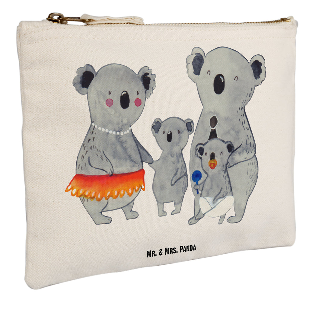 Schminktasche Koala Familie Schminktasche, Kosmetiktasche, Kosmetikbeutel, Stiftemäppchen, Etui, Federmappe, Makeup, XXL, Schminketui, Kosmetiketui, Schlamperetui, Familie, Vatertag, Muttertag, Bruder, Schwester, Mama, Papa, Oma, Opa, Koala, Koalas, Family, Kinder, Geschwister, Familienleben