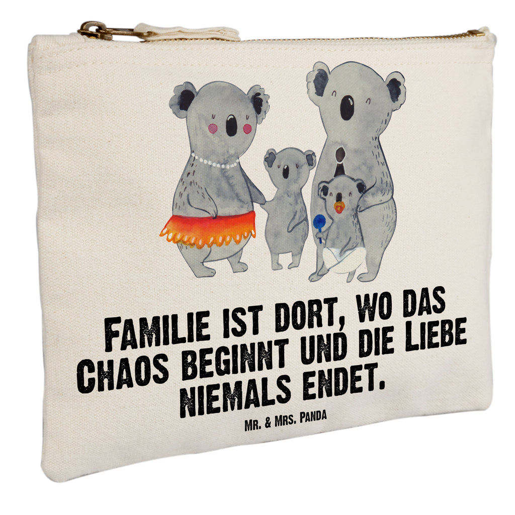 Schminktasche Koala Familie Schminktasche, Kosmetiktasche, Kosmetikbeutel, Stiftemäppchen, Etui, Federmappe, Makeup, XXL, Schminketui, Kosmetiketui, Schlamperetui, Familie, Vatertag, Muttertag, Bruder, Schwester, Mama, Papa, Oma, Opa, Koala, Koalas, Family, Kinder, Geschwister, Familienleben